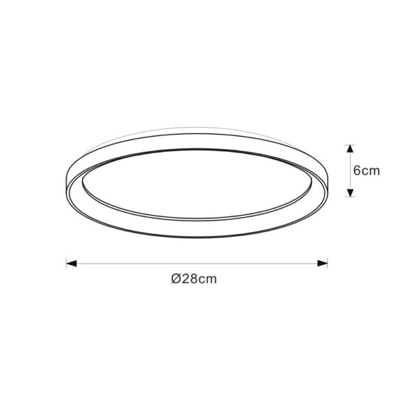Lucide L461032030 LED přisazené stropní svítidlo VIDAL  | 20W integrovaný LED zdroj | 1700lm | 2700K