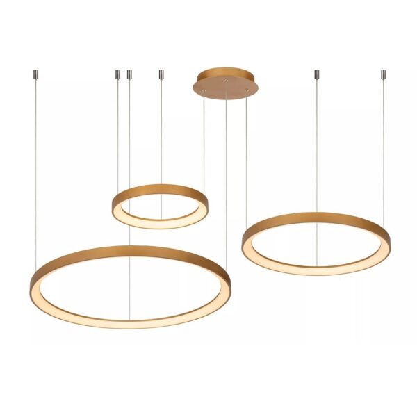 Lucide L464039902 LED závěsné stropní svítidlo VIDAL  | 92W integrovaný LED zdroj | 5080lm | 2700K
