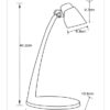 Lucide L186600531 LED stolní lampička LUDO  | 4,5W integrovaný LED zdroj | 35000000lm | 3000K