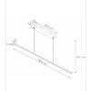Lucide L234633030 LED závěsné stropní svítidlo SIGMA  | 30W integrovaný LED zdroj | 1711lm | 2700K