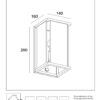 Lucide L278831131 venkovní nástěnné svítidlo CLAIRE  E27