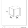 Lucide L278832531 venkovní sloupek CLAIRE  E27