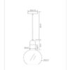 Lucide L344382861 závěsné stropní svítidlo JULIUS  E27