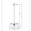 Lucide L344453036 závěsné stropní svítidlo SPENCER  E27