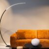 Lucide L447001130 LED stojací lampa CURVE  | 15W integrovaný LED zdroj | 540lm | 2700K