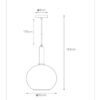 Lucide L454023030 závěsné stropní svítidlo MARIUS  E27