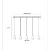 Lucide L454060541 závěsné stropní svítidlo EVORA  GU10