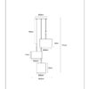 Lucide L454091338 závěsné stropní svítidlo MAYA  E27