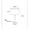 Lucide L455098138 stolní lampička MAYA  E27
