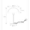 Lucide L455960135 stolní lampička SIEMON  E14