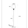 Lucide L457080162 stojací lampa ILONA  E27