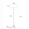 Lucide L457908102 stojací lampa TONDO  E27