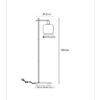 Lucide L457940165 stojací lampa JOANET  E27