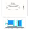 Lucide L791103030 LED přisazené stropní svítidlo DASHER  | 12W integrovaný LED zdroj | 700lm | 2700K