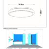 Lucide L791103531 LED přisazené stropní svítidlo DASHER  | 18W integrovaný LED zdroj | 1150lm | 2700K
