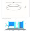 Lucide L791104031 LED přisazené stropní svítidlo DASHER  | 24W integrovaný LED zdroj | 1300lm | 2700K