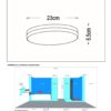 Lucide L791112431 LED přisazené stropní svítidlo BISKIT  | 12W integrovaný LED zdroj | 600lm | 2700K