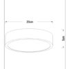 Lucide L791852031 LED přisazené stropní svítidlo UNAR  | 12W integrovaný LED zdroj | 580lm | 2700K
