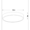 Lucide L791853031 LED přisazené stropní svítidlo UNAR  | 18W integrovaný LED zdroj | 1140lm | 2700K