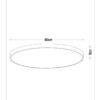 Lucide L791858002 LED přisazené stropní svítidlo UNAR  | 80W integrovaný LED zdroj | 5000lm | 2700K