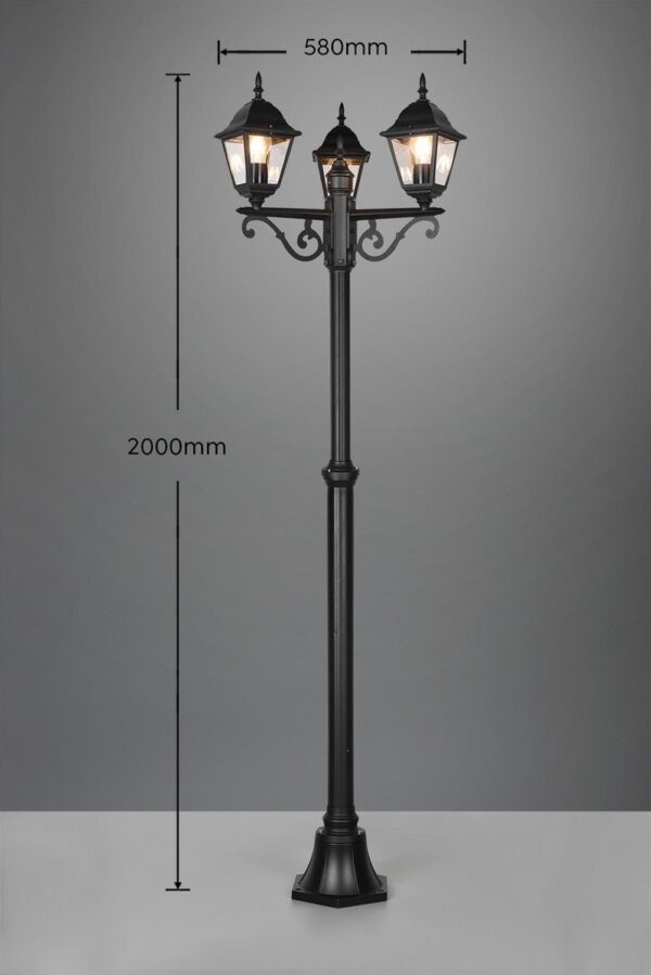 Trio T405760332 zahradní sloupek LIVENZA  E27