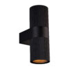Nordlux Kyklop Ripple (černá) Venkovní nástěnná svítidla hliník, sklo IP54 2318051003