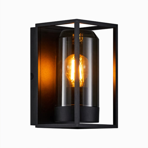 Nordlux Griffin (černá, kouřové sklo) Venkovní nástěnná svítidla kov, plast IP44 2218131047