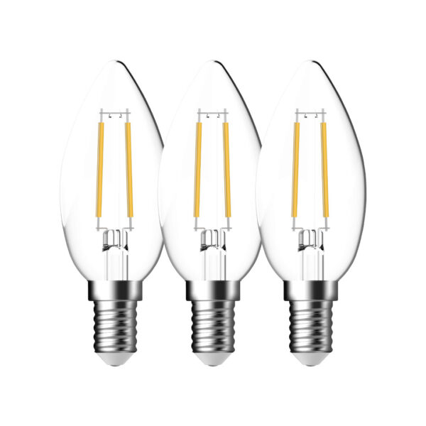 Nordlux LED žárovka E14 4W 2700K 3ks (čirá) LED žárovky sklo 5183001523