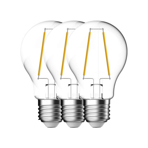 Nordlux LED žárovka E27 4W 2700K 3ks (čirá) LED žárovky sklo 5181000923