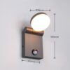 Trio T245569142 LED venkovní nástěnné svítidlo ADOUR  | 7W integrovaný LED zdroj | 750lm | 2300+3000+4000K