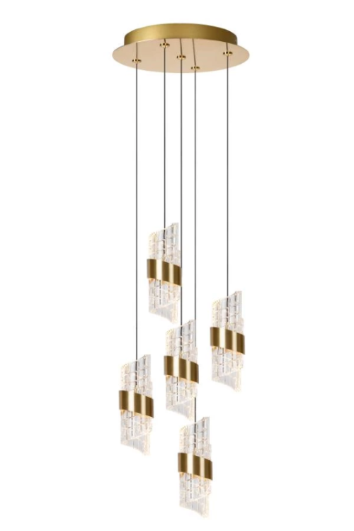 Lucide L134963602 LED závěsné stropní svítidlo KLIGANDE  | 5x8W integrovaný LED zdroj | 5x520lm | 2700K