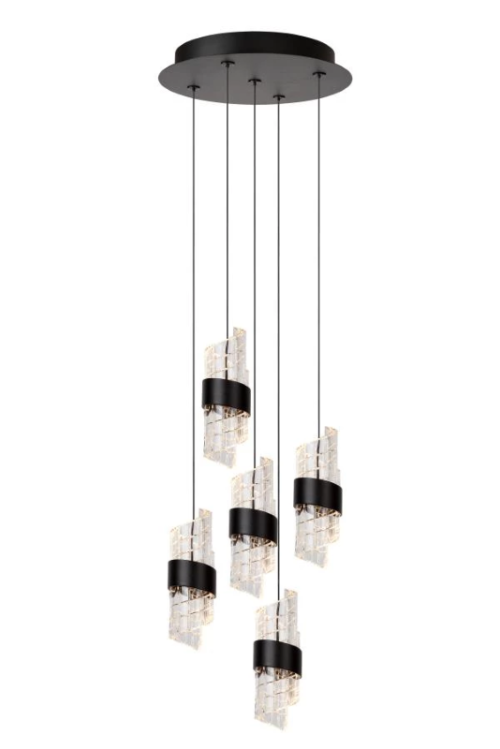 Lucide L134963630 LED závěsné stropní svítidlo KLIGANDE  | 5x8W integrovaný LED zdroj | 5x520lm | 2700K