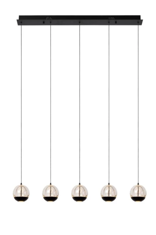 Lucide L134982530 LED závěsné stropní svítidlo SENTUBAL  | 5x5,3W integrovaný LED zdroj | 5x230lm | 2700K