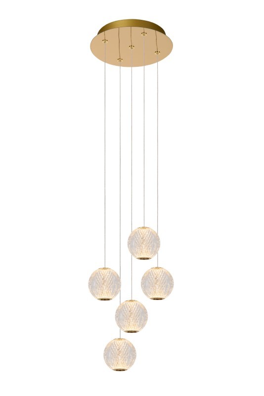 Lucide L134992260 LED závěsné stropní svítidlo CINTRA  | 5x4,7W integrovaný LED zdroj | 5x290lm | 2700K