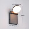 Trio T245560142 LED venkovní nástěnné svítidlo ADOUR  | 7W integrovaný LED zdroj | 750lm | 2300+3000+4000K