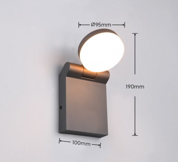 Trio T245560142 LED venkovní nástěnné svítidlo ADOUR  | 7W integrovaný LED zdroj | 750lm | 2300+3000+4000K