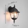 Trio T205767132 venkovní nástěnné svítidlo LIVENZA  E27