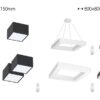 Immax NEO 07173L LED závěsné stropní svítidlo CANTO SLIM | 60W integrovaný LED zdroj