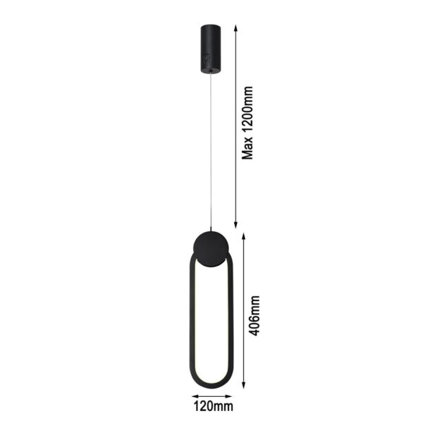 Immax NEO LITE 07232L LED závěsné stropní svítidlo OVALE  | 22W integrovaný LED zdroj