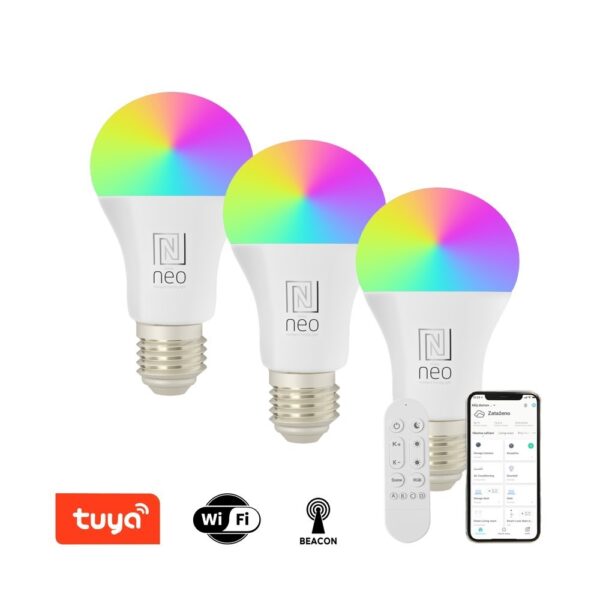 Immax NEO LITE 07712CDO LED sada žárovek | 9W integrovaný LED zdroj | 806lm | 2700-6500K