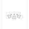 Lucide L009291330 bodové stropní svítidlo FILOX E14