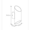 Lucide L092330130 nástěnné svítidlo QUIRIJN  G9