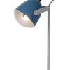 Lucide 05537/01/35 dětská stolní lampička Dylan 1x25W | E14 - modrá, kov, nastavitelná, vypínač na kabelu