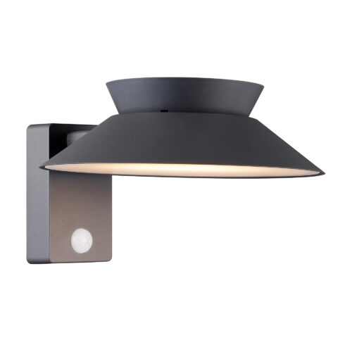 Nordlux Justina (antracit) Venkovní nástěnná světla s čidlem kov, plast IP44 2418071050