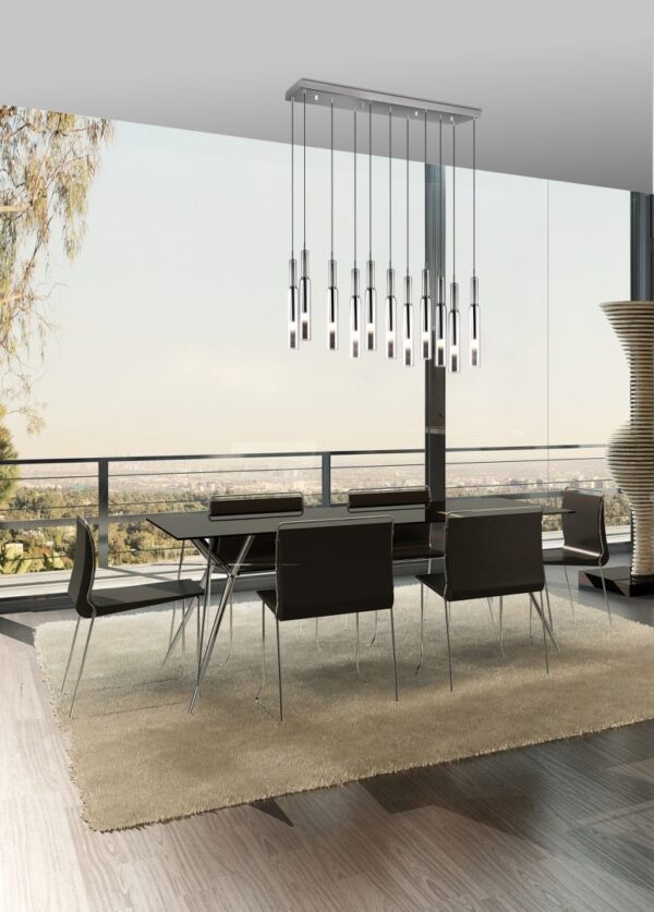Trio SELECT 344511106  LED závěsné stropní svítidlo LUCENT  | 11x3W integrovaný LED zdroj | 11x280lm | 2300+3000+4000K