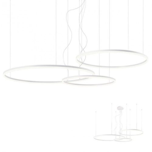 Redo 01-1924-TRIAC LED závěsné stropní svítidlo TRIAC ORBIT | 41+55+68W integrovaný LED zdroj | 14556lm | 4000K
