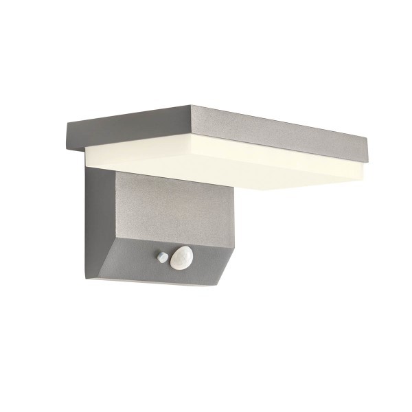 Redo 90535  LED solární venkovní nástěnné svítidlo TAIYO  | 2W integrovaný LED zdroj | 340/240lm | 3000K