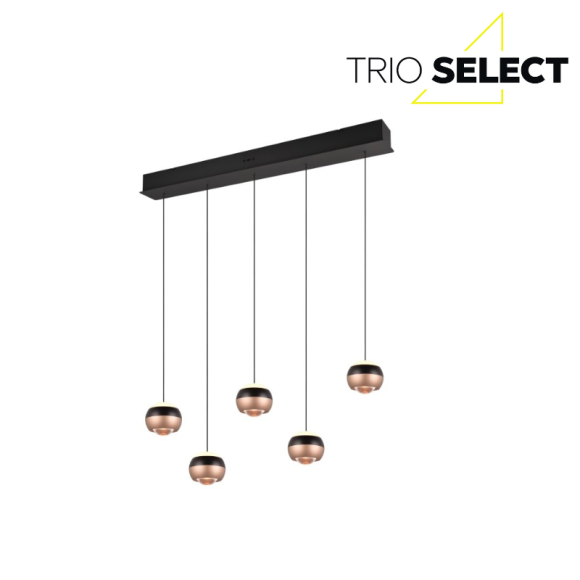 Trio SELECT 344410532  LED závěsné stropní svítidlo ORBIT  | 5x8W integrovaný LED zdroj | 5x960lm | 2300+3000+4000K