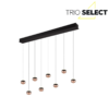 Trio SELECT 344410832  LED závěsné stropní svítidlo ORBIT  | 8x8W integrovaný LED zdroj | 8x960lm | 2300+3000+4000K