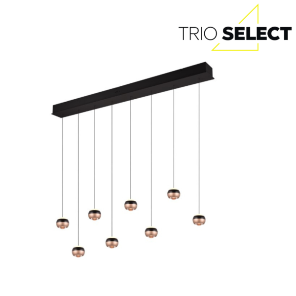 Trio SELECT 344410832  LED závěsné stropní svítidlo ORBIT  | 8x8W integrovaný LED zdroj | 8x960lm | 2300+3000+4000K